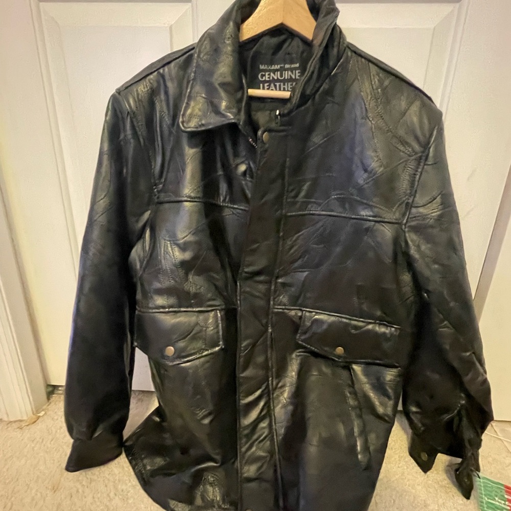 Top grain lambskin leather jacket